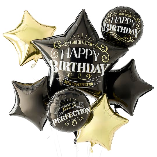 Michaels, Aged to Perfection Foil Balloon Bundle – Category: Foil Balloons